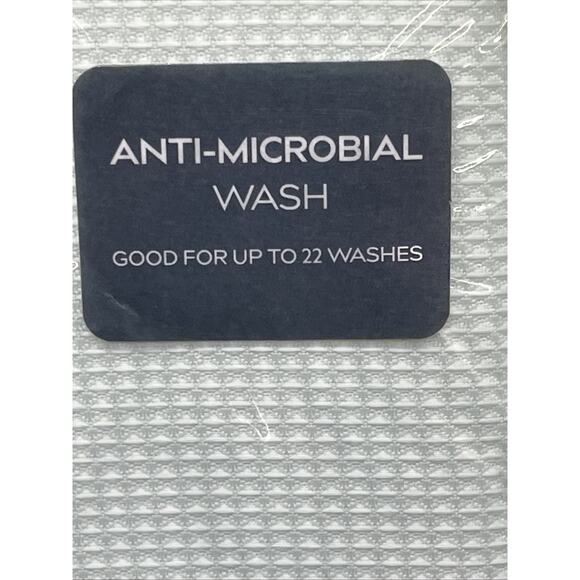 Style Selections Shower Curtain Blue Stripes Anti Microbial 70”x72”. {51}. - Picture 6 of 10